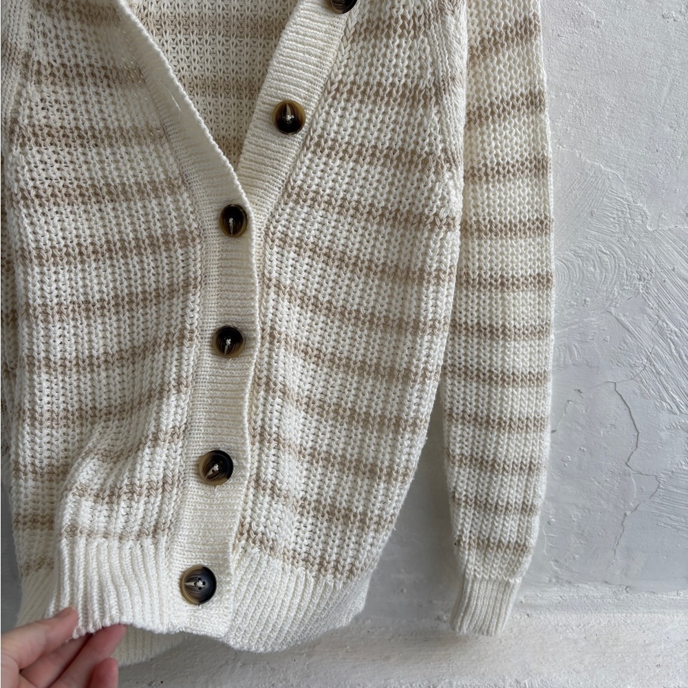 Garnet Hill Maren Linen & Organic-Cotton
Cardigan - Picture 5 of 11